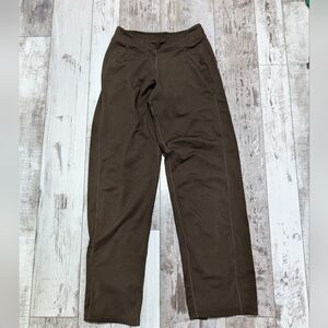 Brooks running pants brown split heel‎ size sm